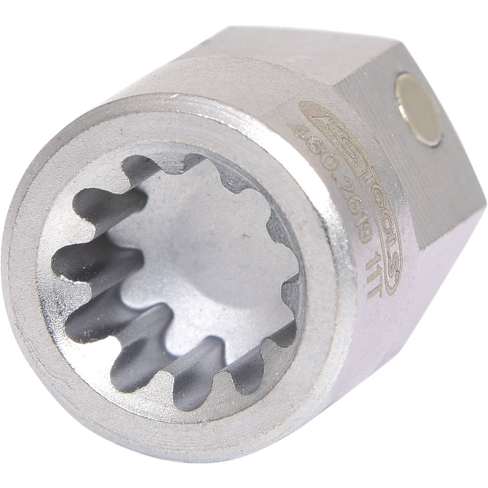 KS Tools 460.2619 Speciale inzet veeltand M9 met magneet, voor SAF en Knorr zaagtel