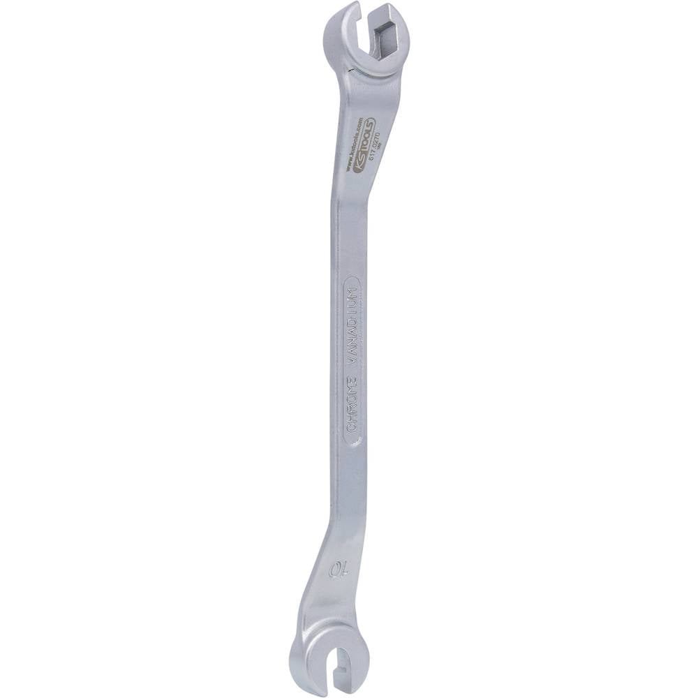 KS Tools 517.0270 Chromeplus open dubbele ringsleutel, gebogen, 10 x 11 mm
