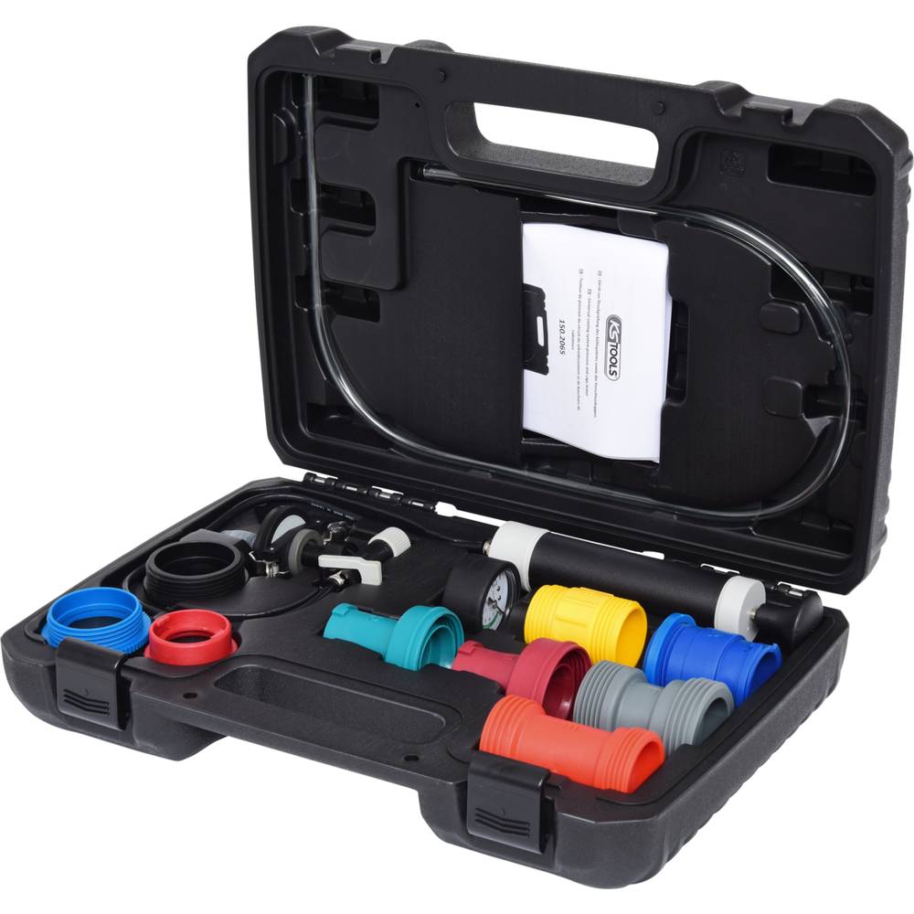 KS Tools 150.2065 Universele diagnose-serviceset voor koelsysteem, 12-delig