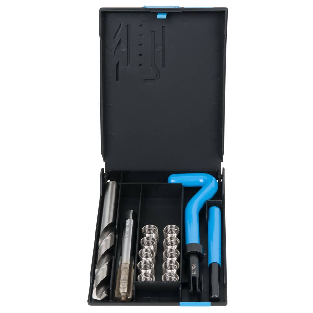 KS Tools 150.6100 Nirostaal schroefdraad reparatieset M12x1x17mm, 14-delig