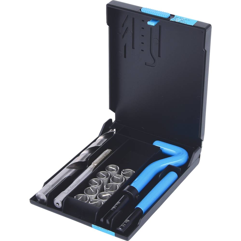 KS Tools 150.6120 Nirostaal schroefdraad reparatieset M12x1,5x16,5 mm, 14-delig