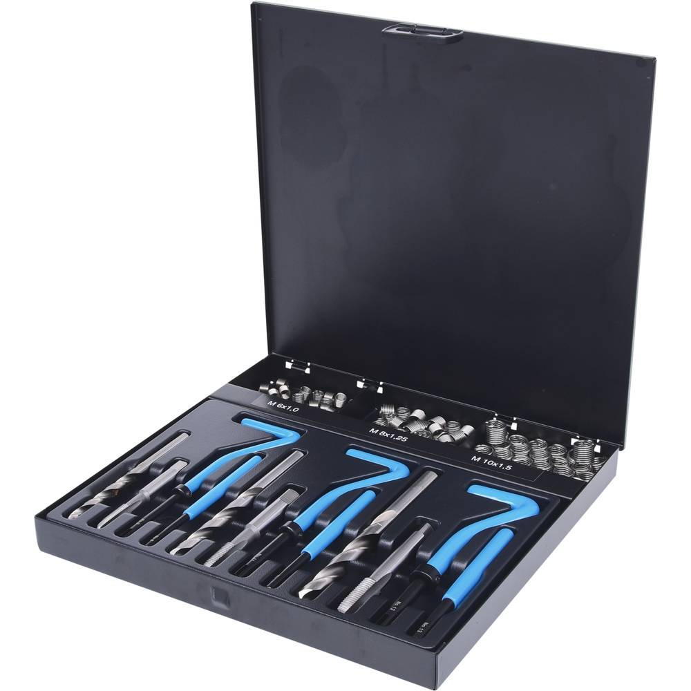 KS Tools 150.6155 Nirostaal schroefdraad-reparatieset M6-M10, 87-delig