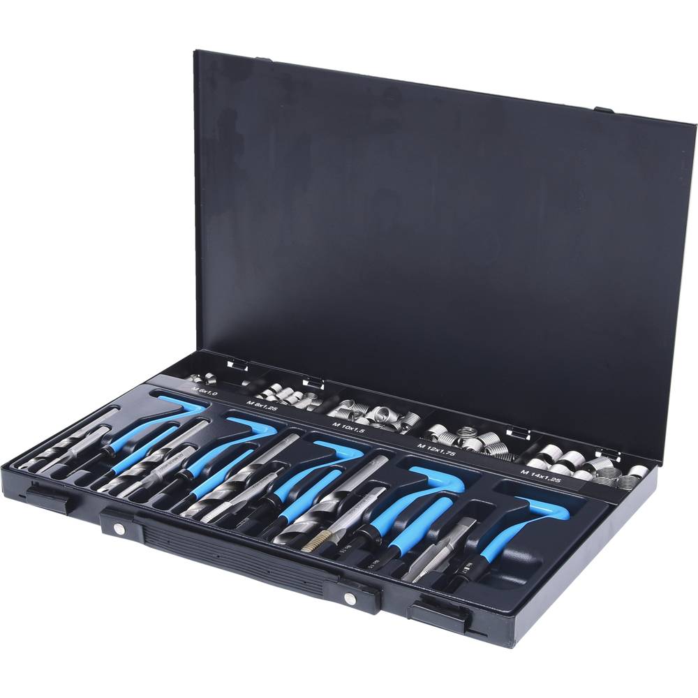 KS Tools 150.6160 Nirostaal schroefdraad-reparatieset M6-M14, 113-delig