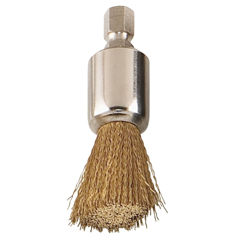 KS Tools 152.1384 Penseelborstel met gegolfde messing draad