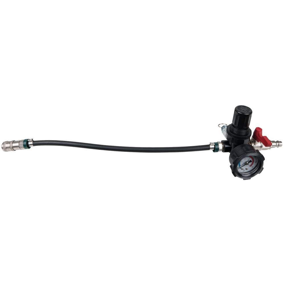 KS Tools 460.2481 Turbolader-inlaatluchtsysteem luchtinlaatadapter met slang en manometer, 450 mm