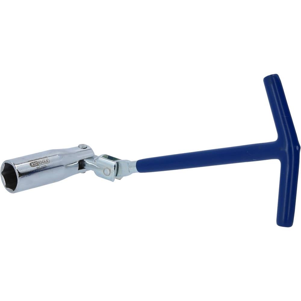 KS Tools 517.1170 T-handgreep bougiesleutel met scharnier, 16 mm