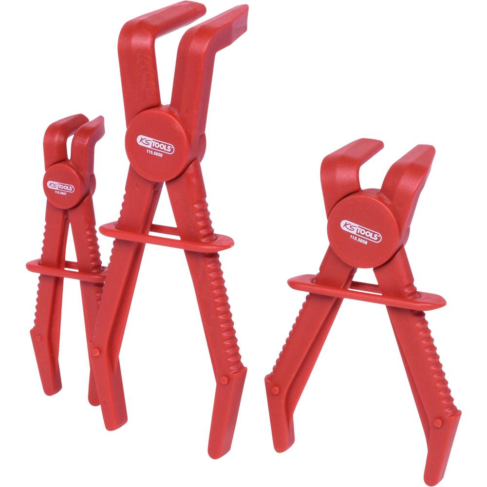 KS Tools 115.5055 Slang-afklemmtangset 90°, 3-delig