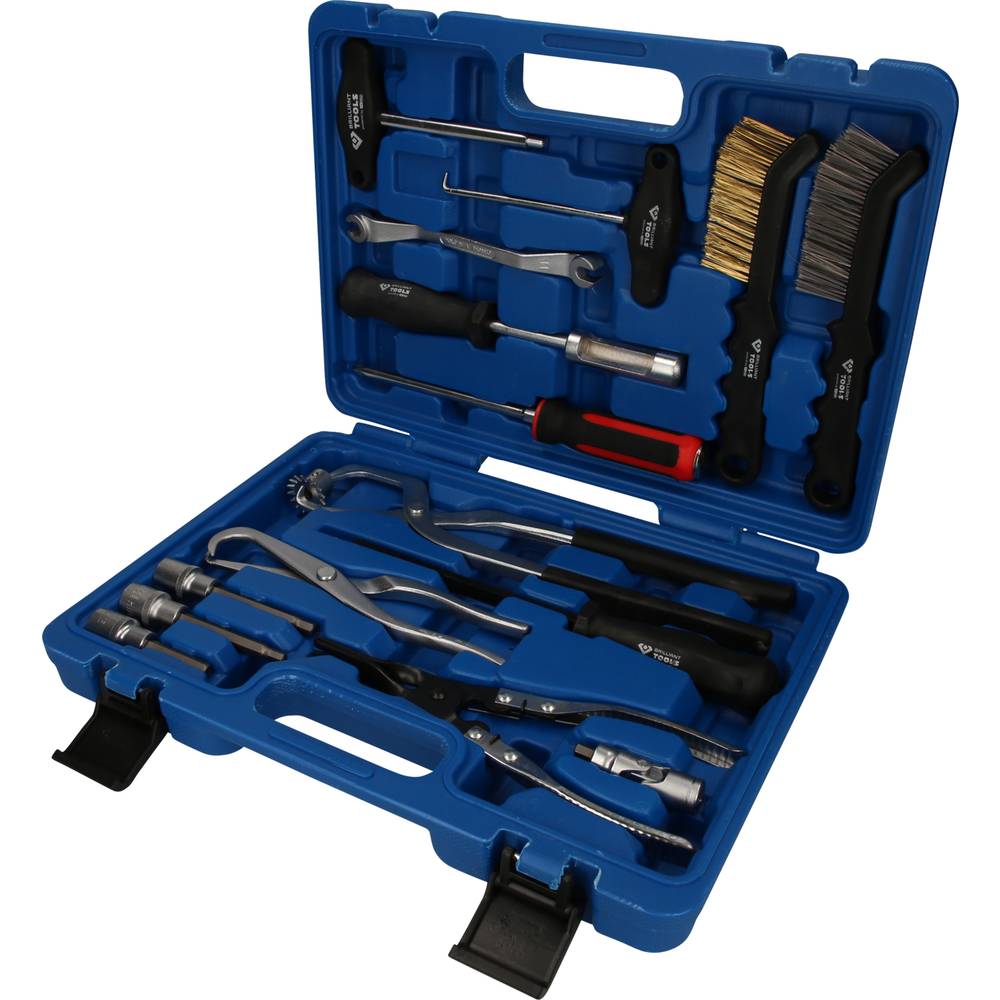 Brilliant Tools BT701250 Universele remtrommel en gereedschapset voor remschijven, 15-delig