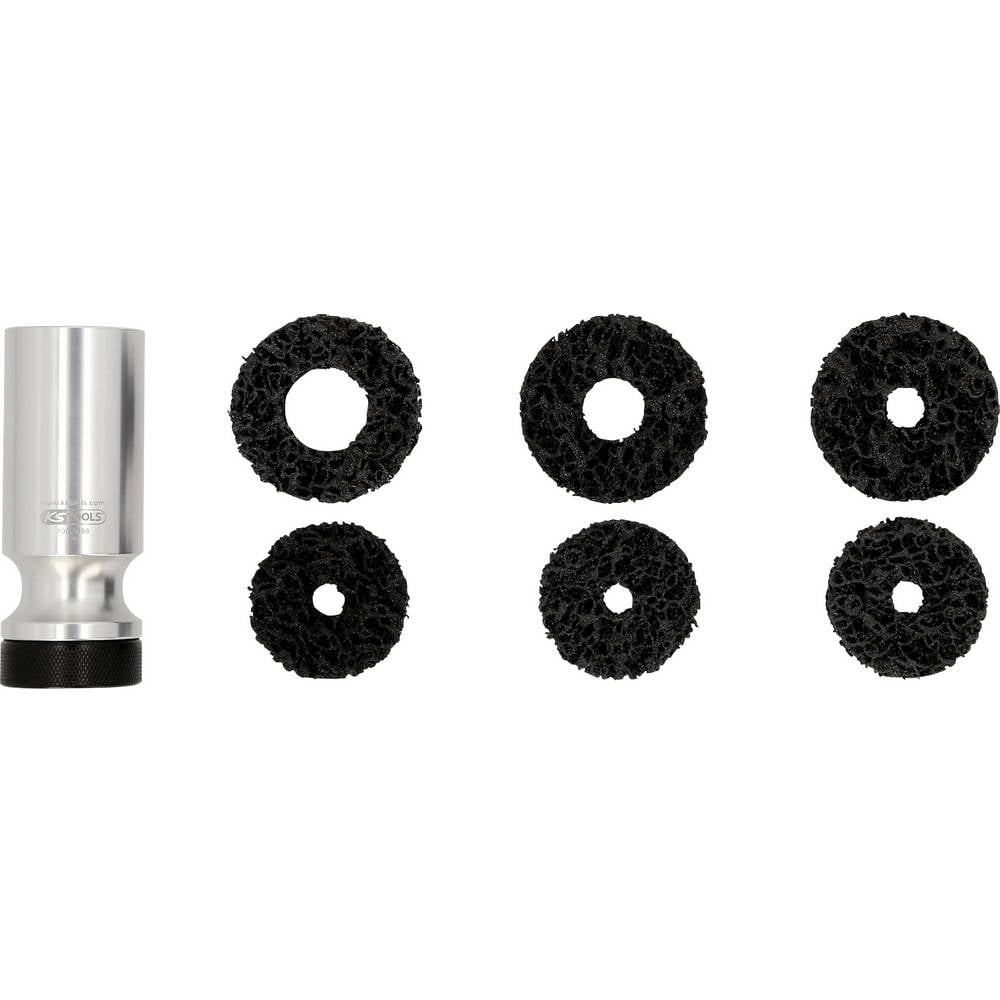 KS Tools 100.5090 Schuurtapenwielnaafschuurset, Ø 50 / 60 mm, 7-delig