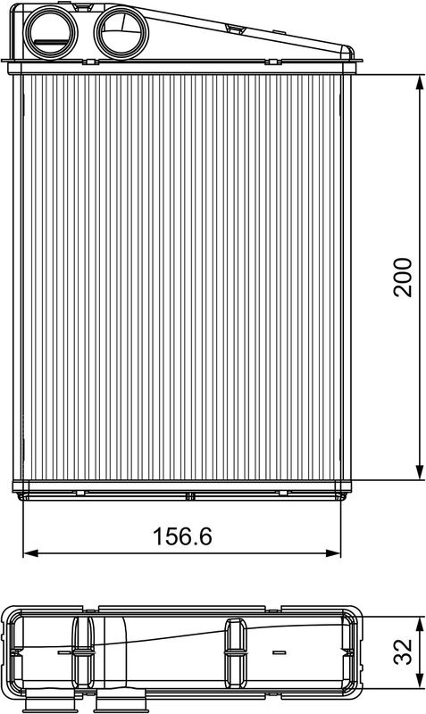 Mercedes-Benz Kachelradiateur, interieurverwarming