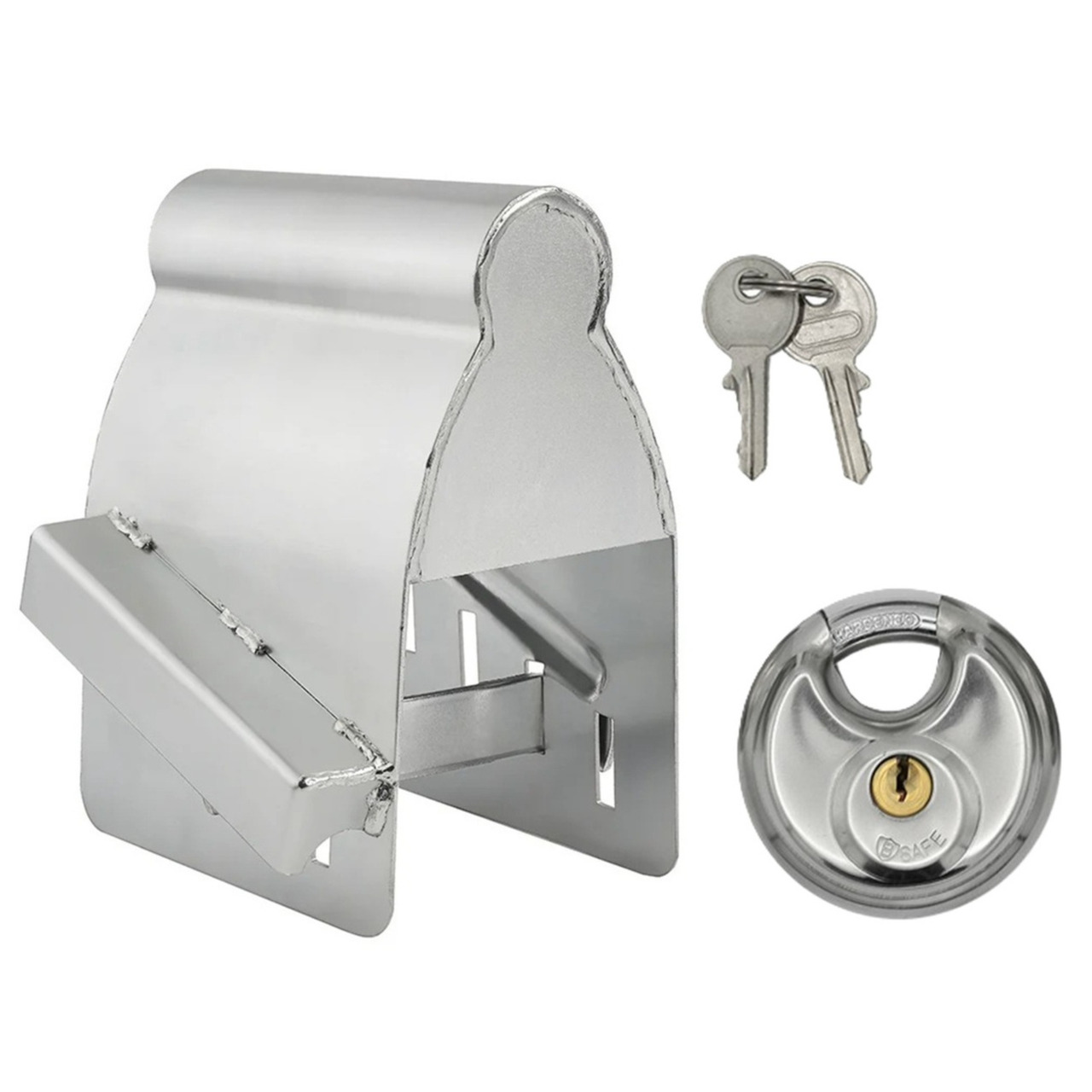 ProPlus Aanhanger dissel slot - met discusslot van 60 mm - verzinkt staal -