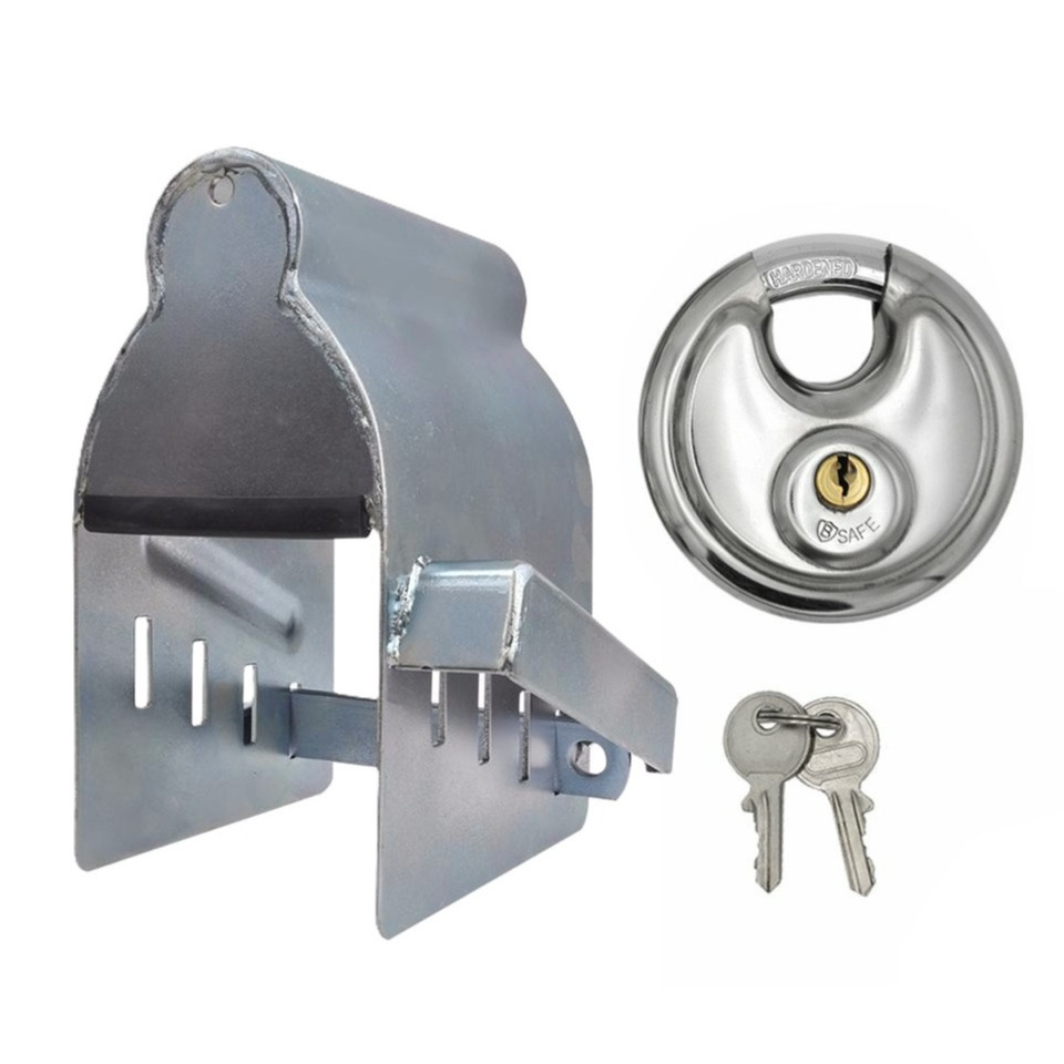 ProPlus Aanhanger dissel slot - met discusslot van 70 mm - verzinkt staal -