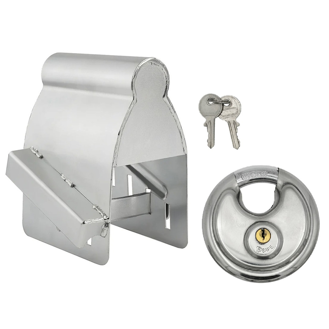 ProPlus Aanhanger dissel slot - met discusslot van 90 mm - verzinkt staal -