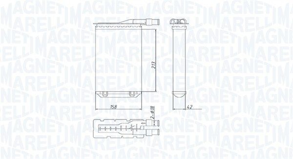 Renault Kachelradiateur, interieurverwarming