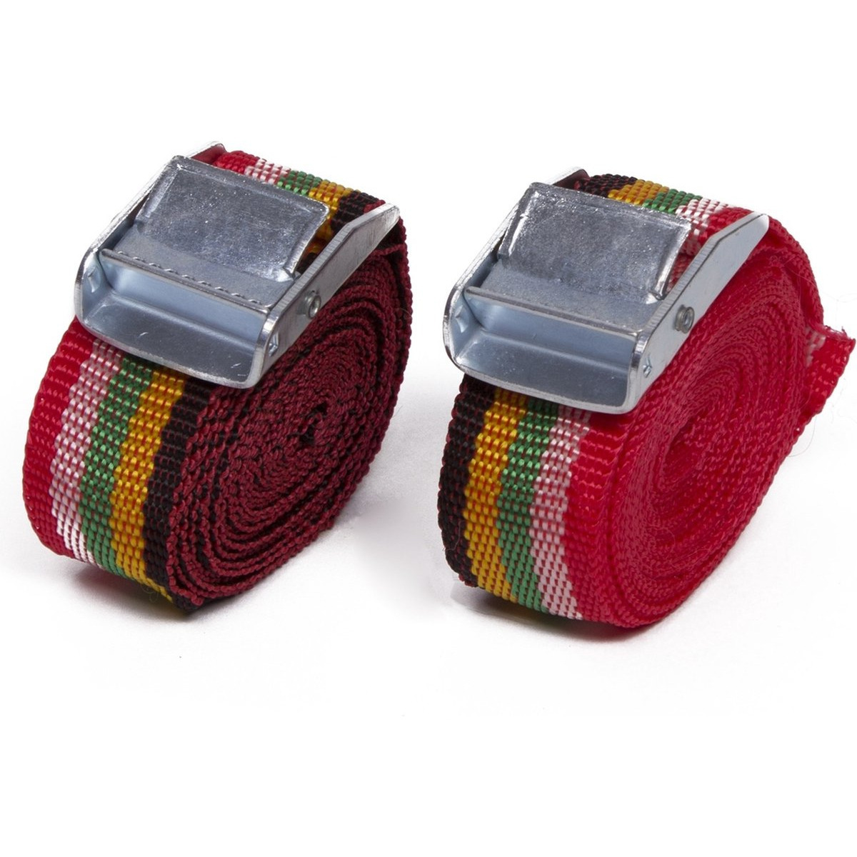 Benson Spanbanden set - 2x - rood - polyester - 2,5 - gesp systeem -