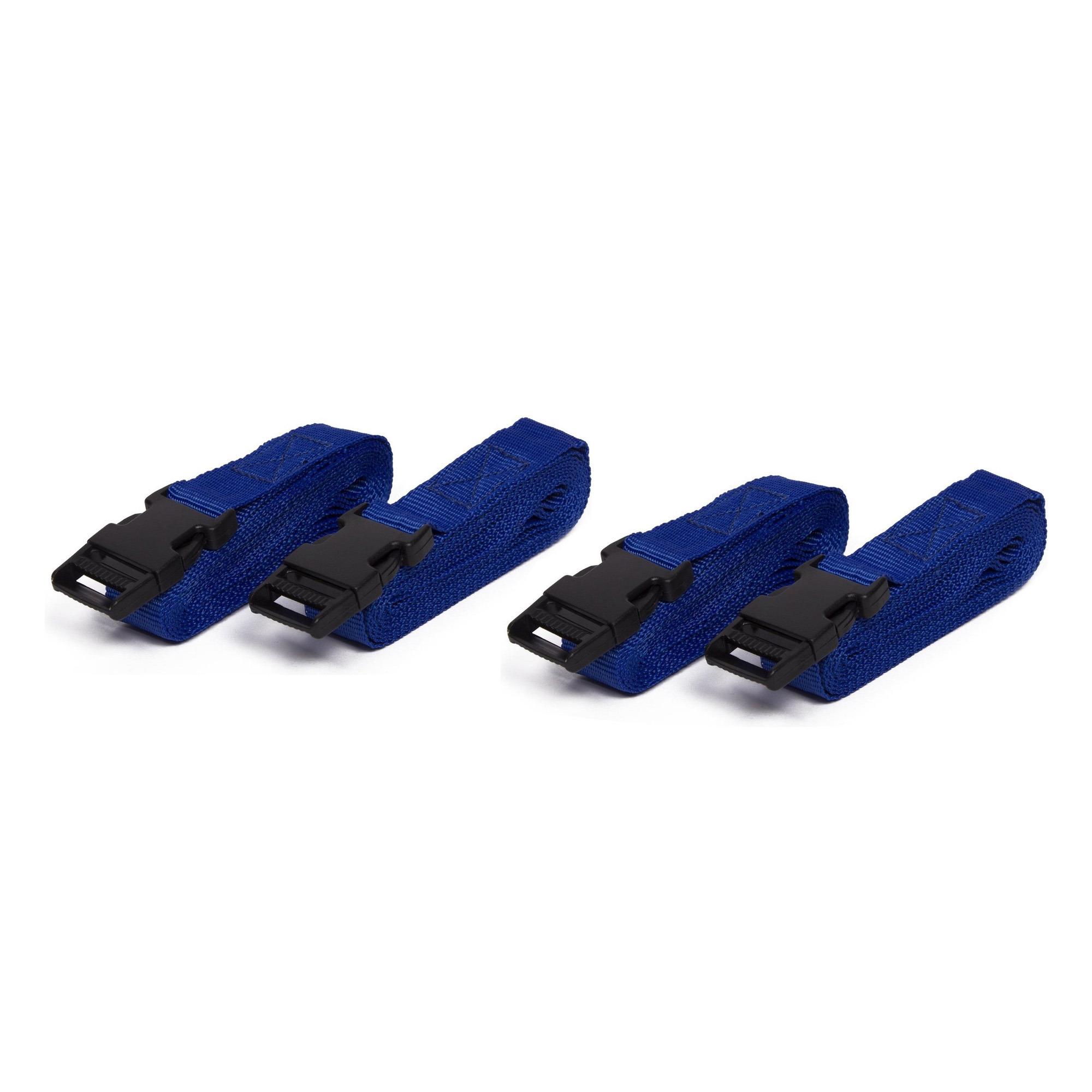 Benson Spanbanden set - 4x - blauw - polyester - 2,5 - klik systeem -
