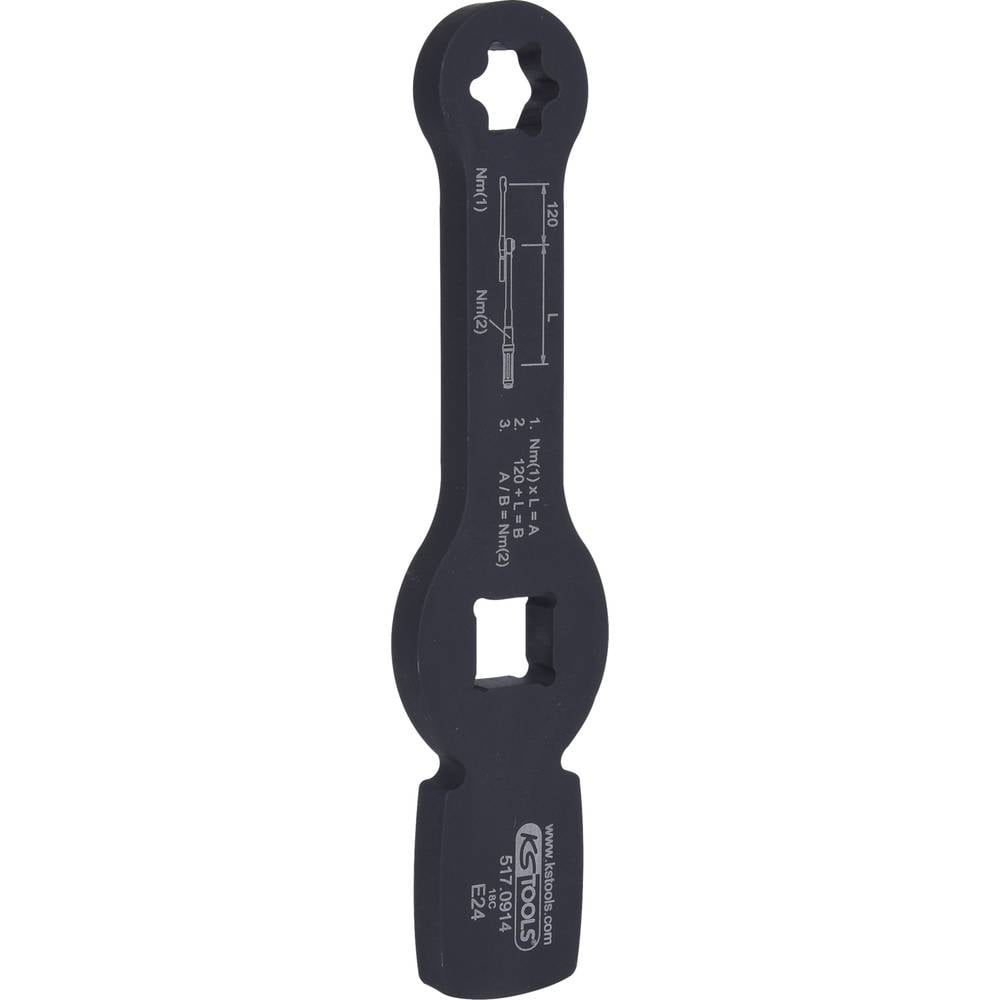 KS Tools 517.0914 3/4 slag-Torx-E-sleutel met 2 slagvlakken, E24