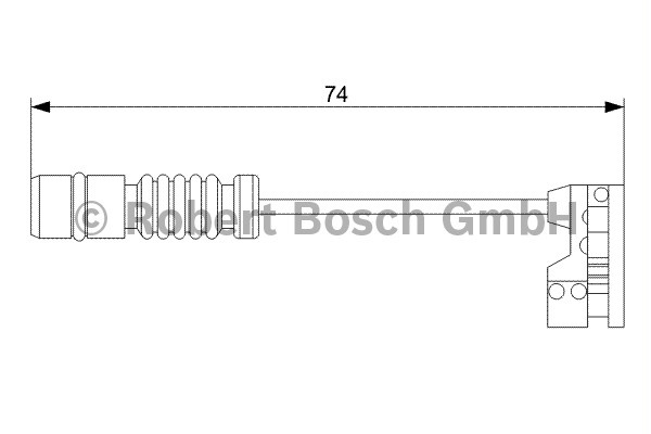 Mercedes-Benz Waarschuwingscontact, remvoering-/blokslijtage achter