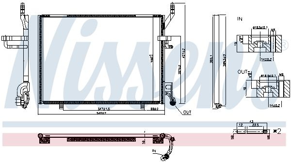 Ford Condensor, airconditioning