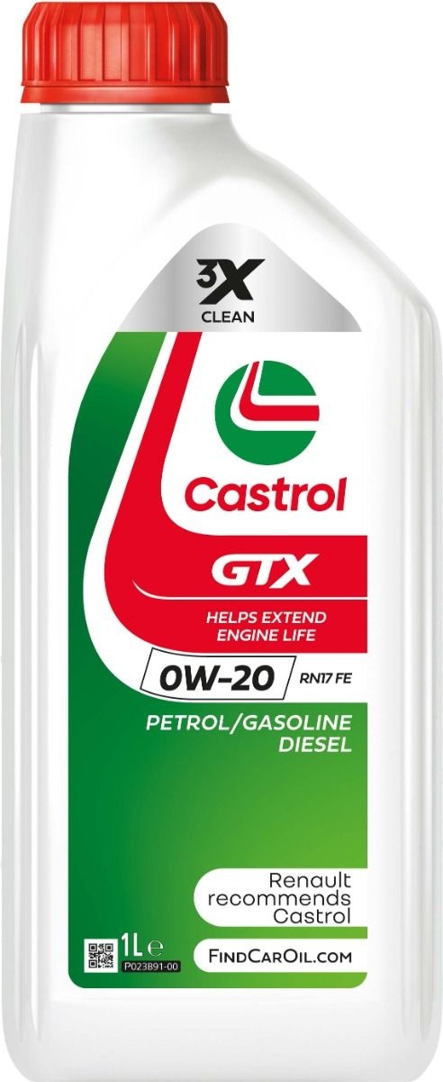 Castrol oil Motorolie Castrol GTX 0W-20 RN17 FE 1L