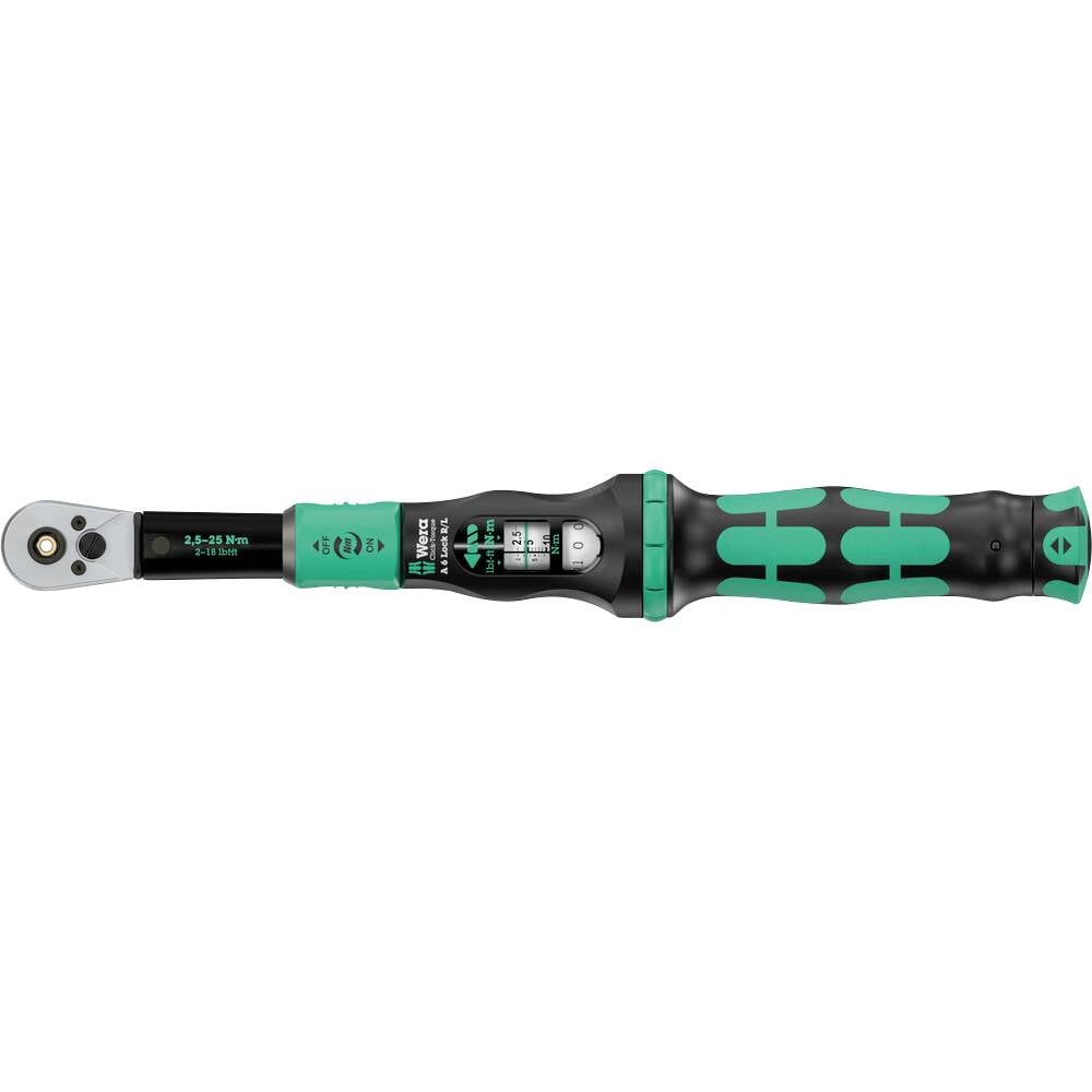 Wera Click-Torque Lock A 6 R/L 05075694001 Momentsleutel 1/4 (6.3 mm) 2.5 - 25 Nm