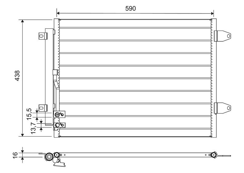 Volkswagen Condensor, airconditioning