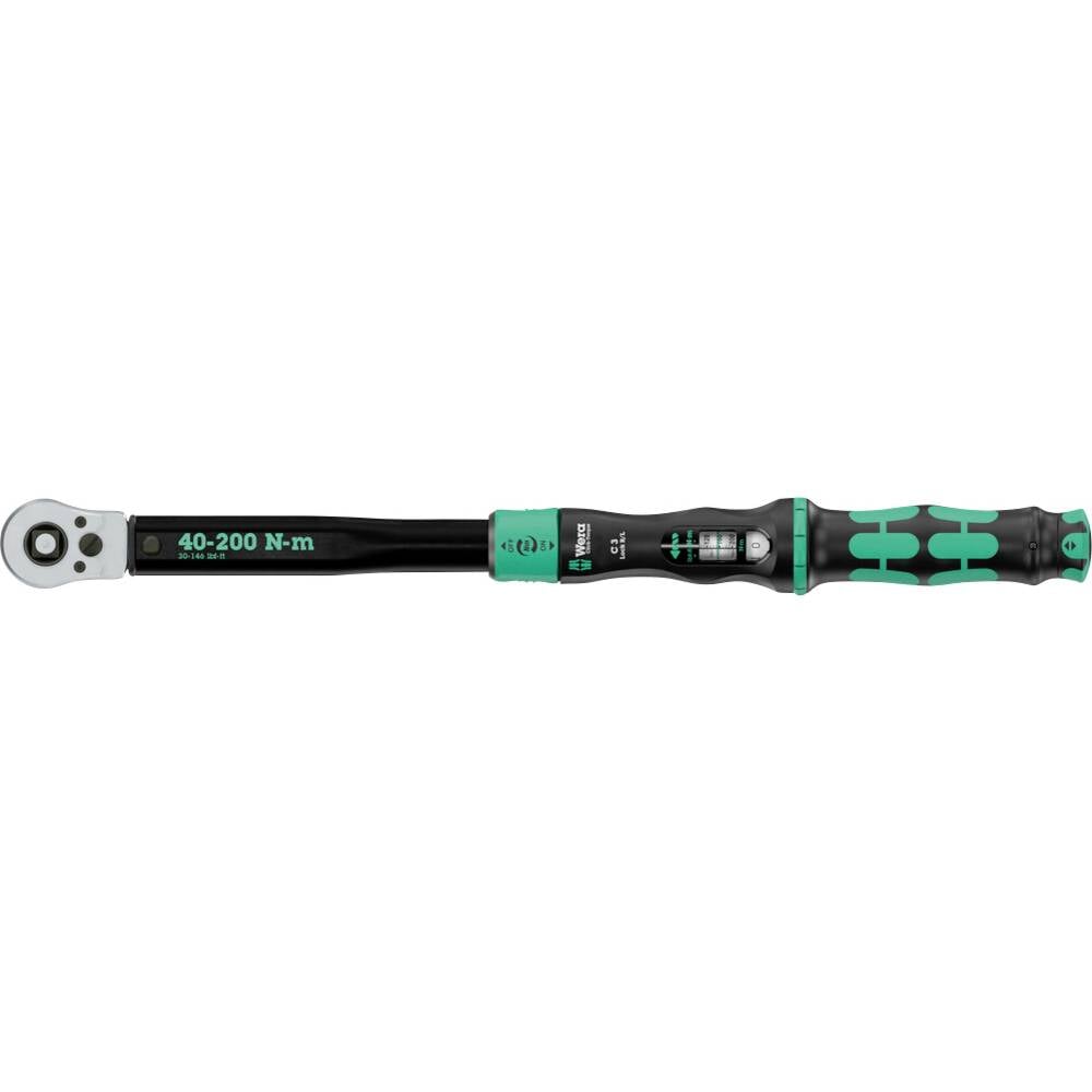 Wera Click-Torque Lock C 3 R/L 05075695001 Momentsleutel Met doorsteekvierkant 1/2 (12.5 mm) 200 - 40 Nm