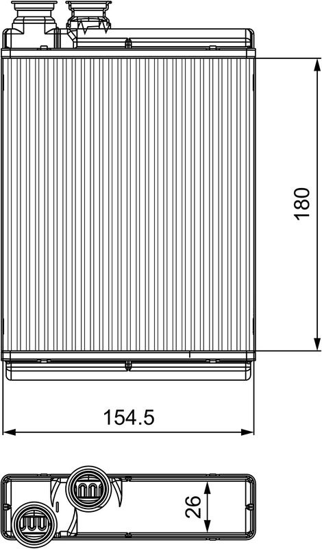 Citroen Kachelradiateur, interieurverwarming