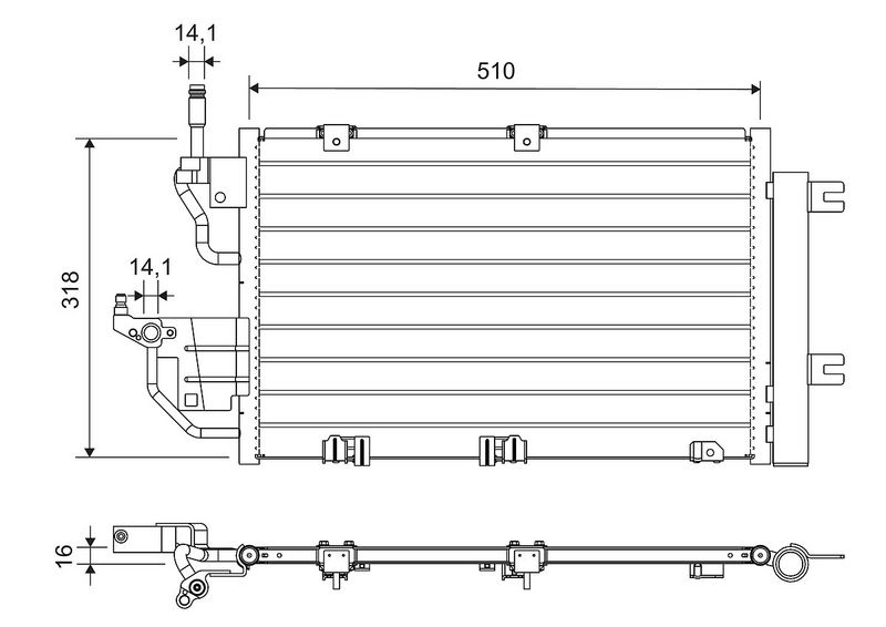 Opel Condensor, airconditioning