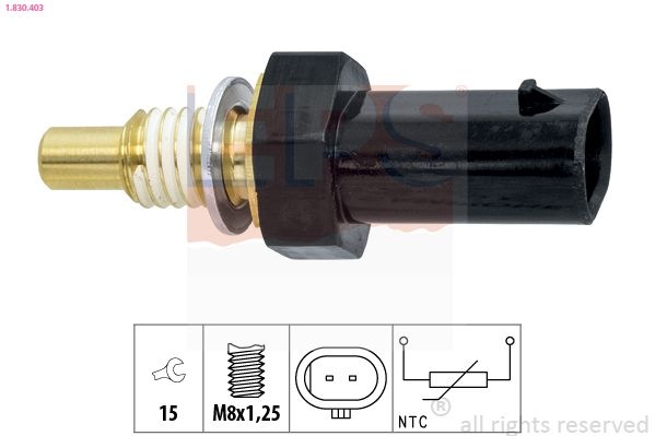 Opel Sensor, koelvloeistoftemperatuur
