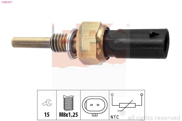 Opel Sensor, koelvloeistoftemperatuur