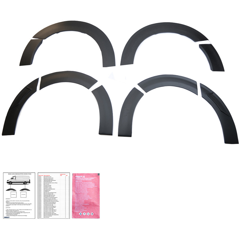 Volkswagen Oneway Set spatbordverbreders (Trims) passend voor  Transporter T7 2024- (Lange wielbasis)
