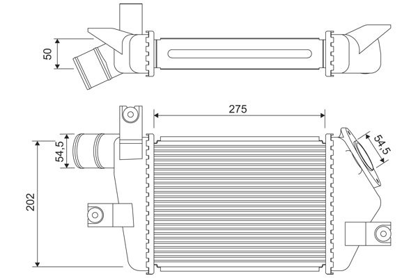 Mitsubishi Intercooler, inlaatluchtkoeler