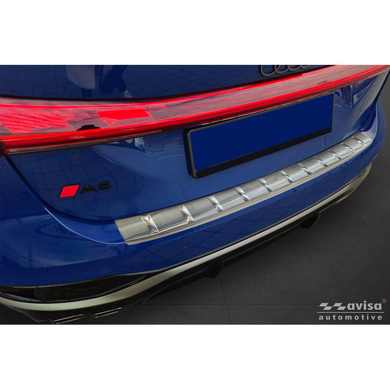 Audi Avisa RVS Achterbumperprotector passend voor  A5 Avant (B10) 2024- 'Ribs'