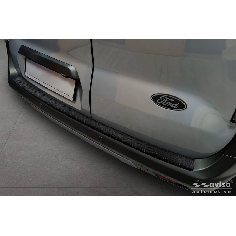 Ford Matzwart RVS Achterbumperprotector passend voor  Transit Courier II / Tourneo Courier II 2023-