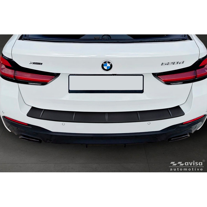 Bmw Avisa Matzwart RVS Achterbumperprotector passend voor  5 Serie Touring (G31) Facelift 2020-2024