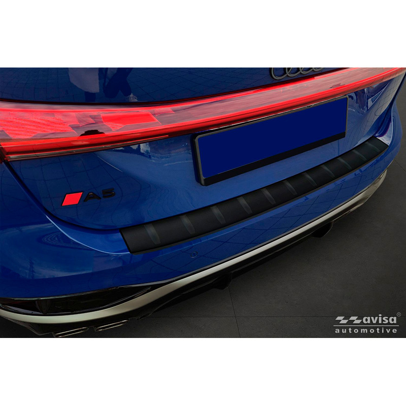Audi Avisa Matzwart RVS Achterbumperprotector passend voor  A5 Avant (B10) 2024- 'Ribs'