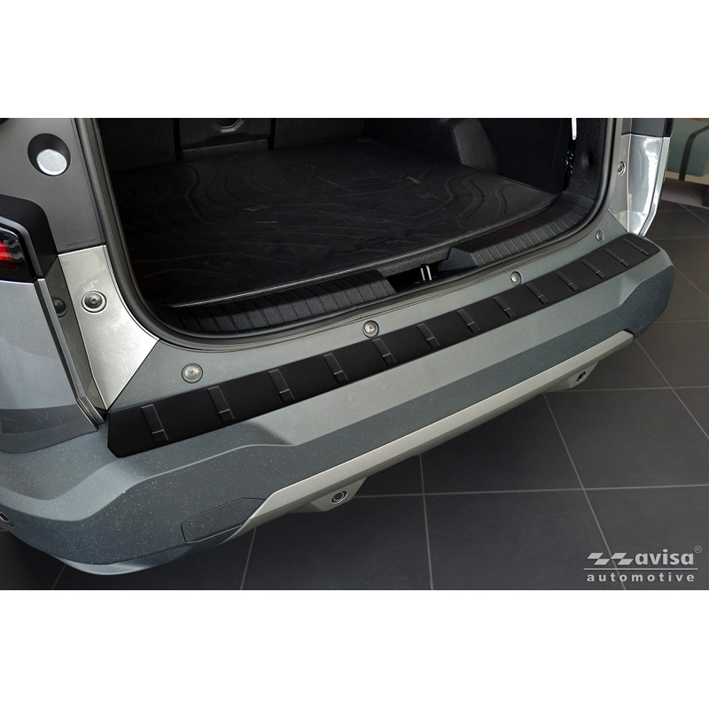 Dacia Avisa Matzwart RVS Achterbumperprotector passend voor  Bigster 2024- 'Ribs'