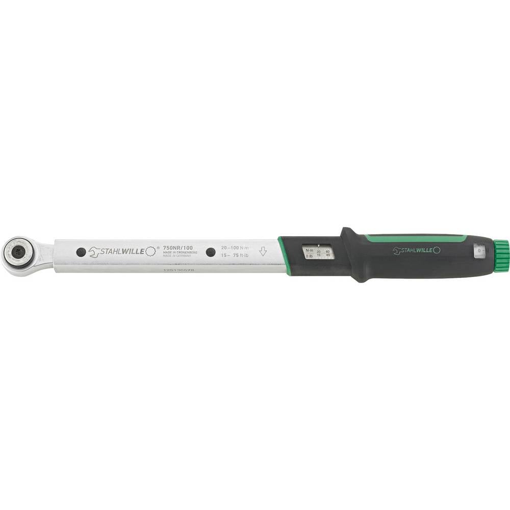 Stahlwille 750NR/100 50021003 Momentsleutel Met omschakelbare ratel 3/8 (10 mm) 20 - 100 Nm