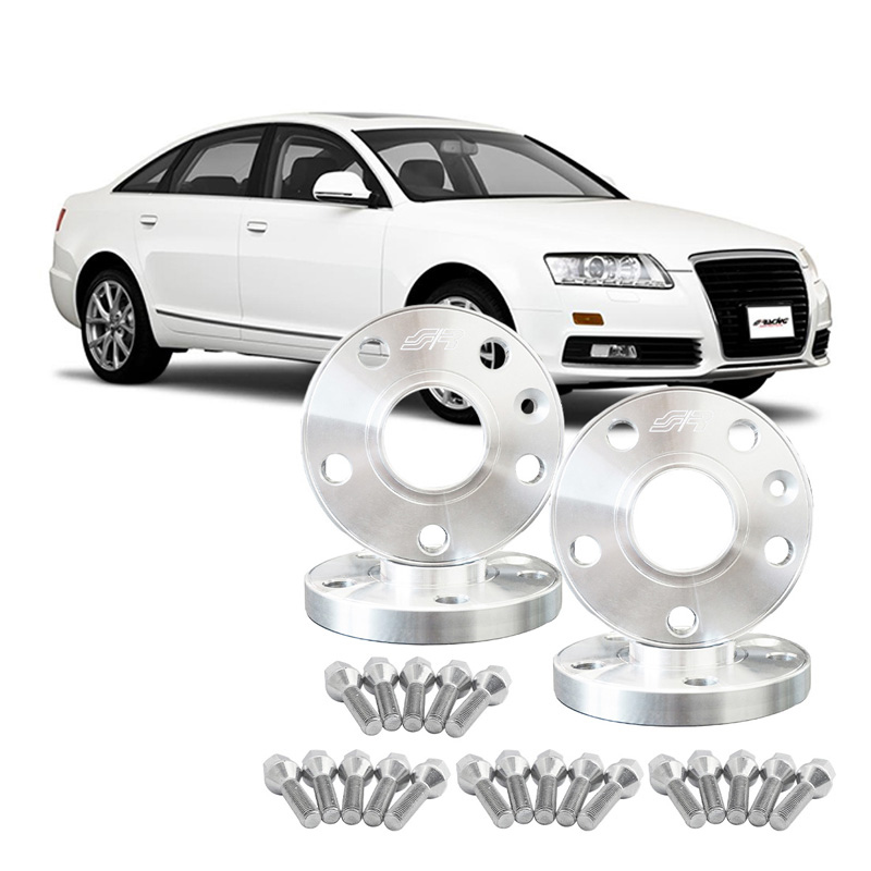 Audi Simoni Racing Aluminium Spoorverbreder Set - 2x13mm(VA) - 2x20mm(AA) (Naaf 57,1mm) inclusief wielbou