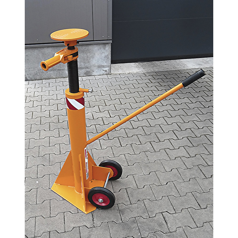 Laadsteun voor opleggers, draagvermogen 25 t, draagvlak Ø 200 mm