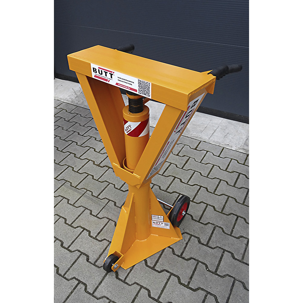 Laadsteun voor opleggers, draagvermogen 25 t, l x b draagvlak = 500 x 200 mm