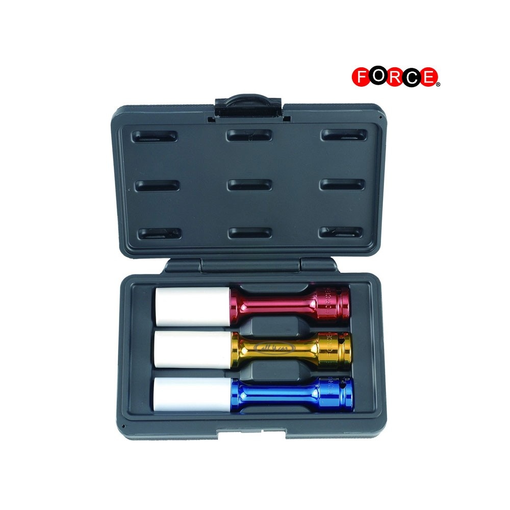 Force 4033 1/2 Wielmoerdoppenset lang 3 delig