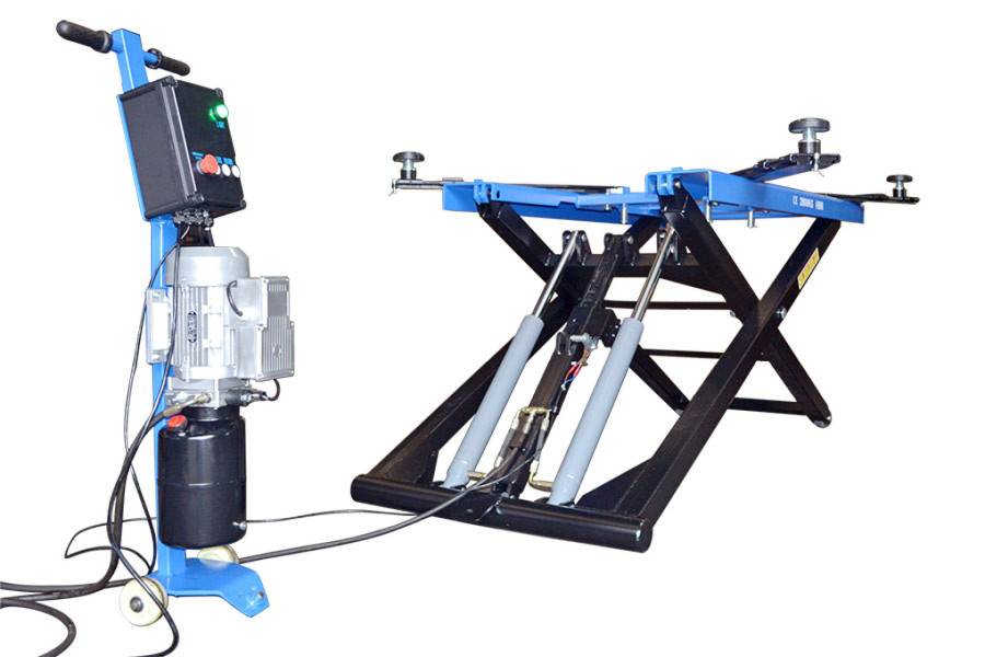 HBM Autopoetsbrug 230V 2800 Kg (verrijdbaar)