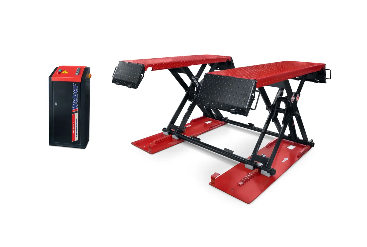 Weber Professionele 3 Ton Elektrische Autopoetsbrug, Poetsbrug, Schaarbrug - 230 Volt