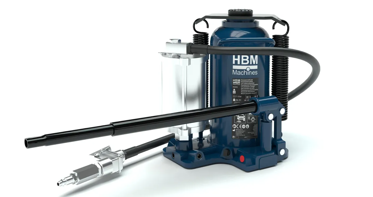 HBM pneumatische potkrik 20 ton