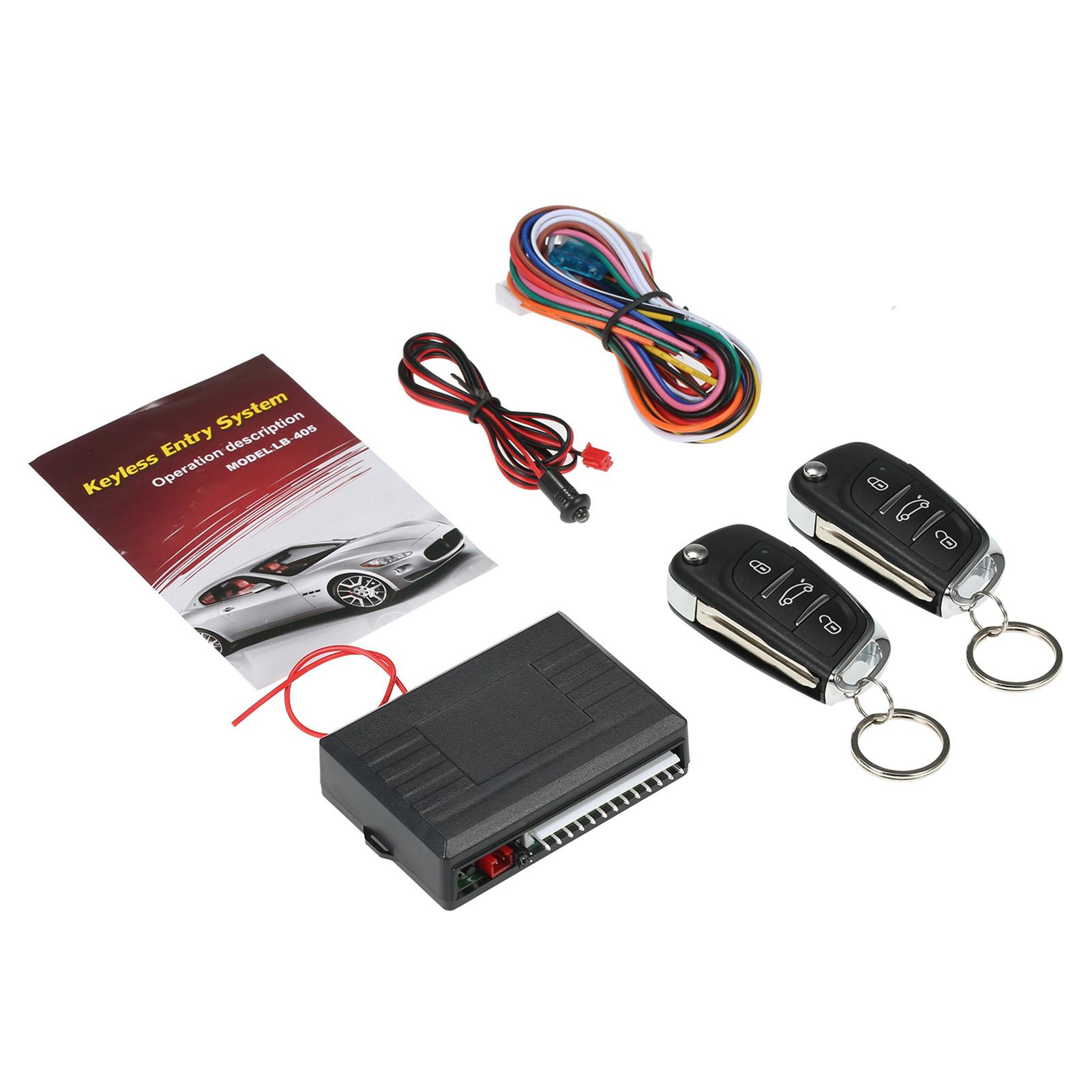 VehicleKit Autodeurslot Keyless Entry-systeem Centrale afstandsbediening Box Kit met kofferbakontgrendelingsknop veelkleurig