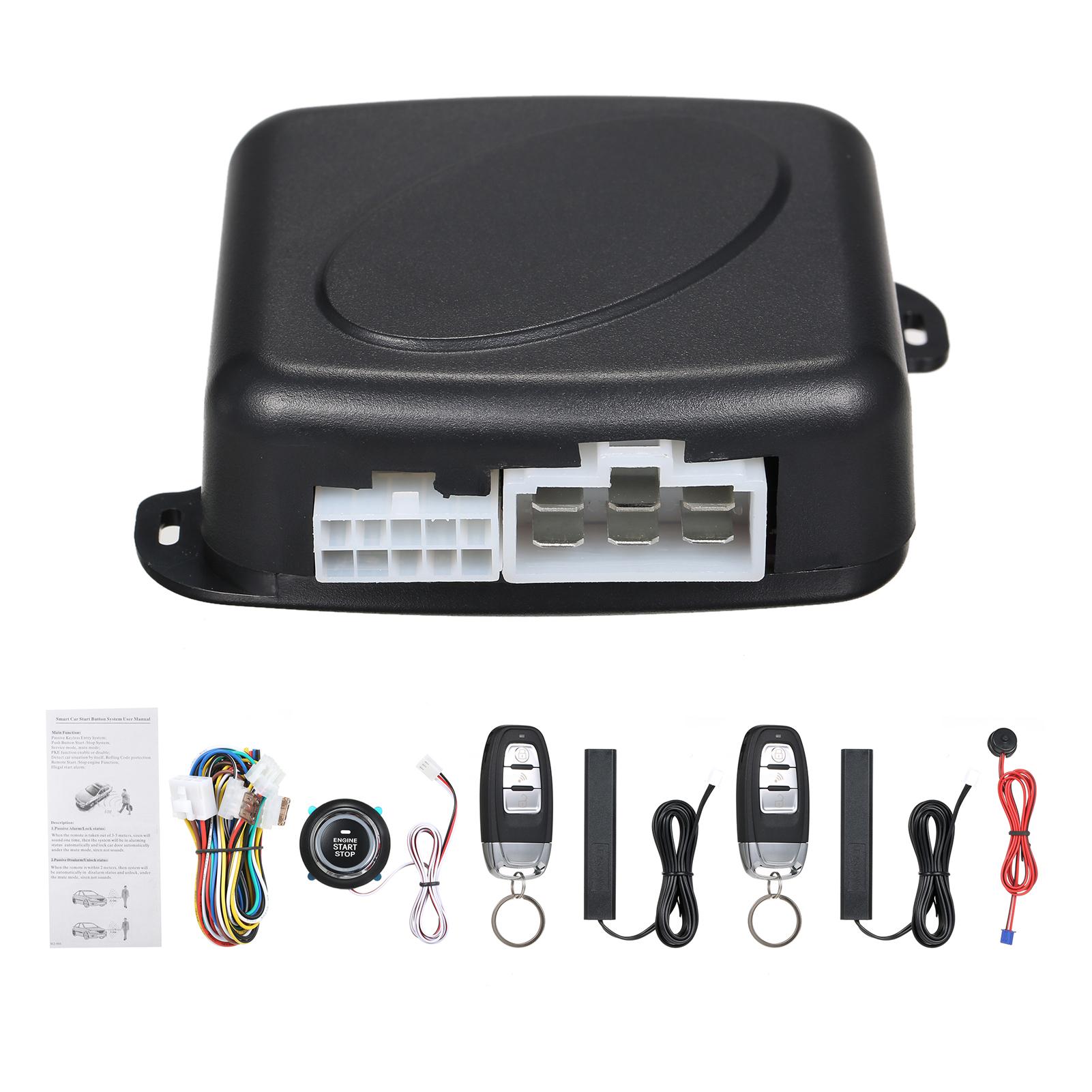 VehicleKit Passief Keyless Entry Auto Alarm Systeem Auto Keyless Entry Starter Systeem Vergrendelen Ontgrendelen Drukknop Auto