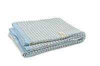 Jollein Deken LN 100x150cm mixed blue/sand/off-white