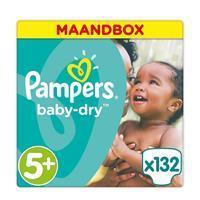 Pampers Windeln Baby Dry Gr. 5+ Junior 132 Windeln 12 bis 17 kg Monatsbox